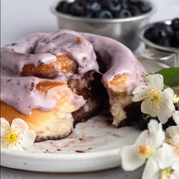 Blueberry Cinnamon Roll