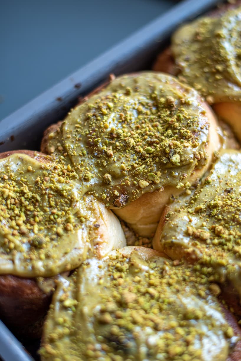 Pistachio Cinnamon Roll